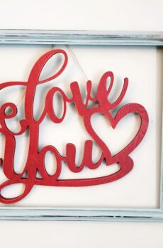 Sale! "LOVE YOU" Solid Wood Wall Hanging | Crafted in the USA!