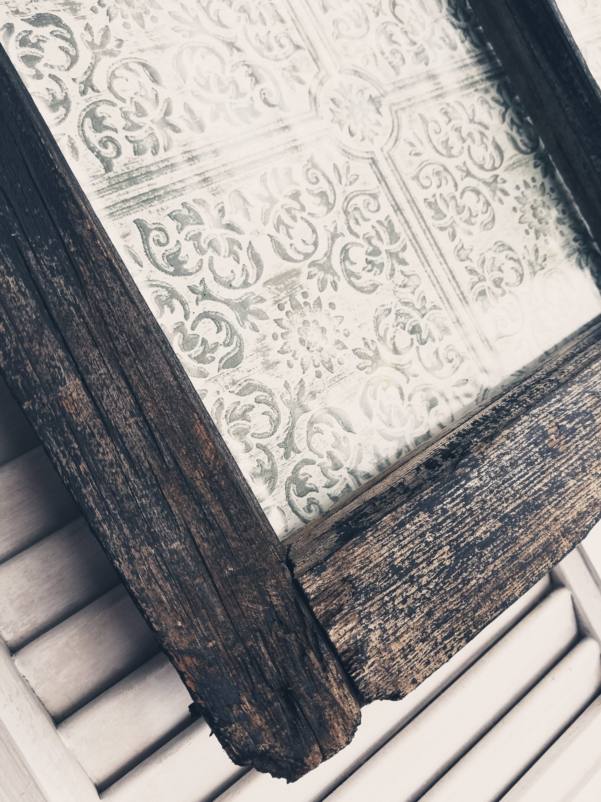 Antique Window 5x7 or 4x6 Picture Frame – Punched Tin Charm! - Image 3