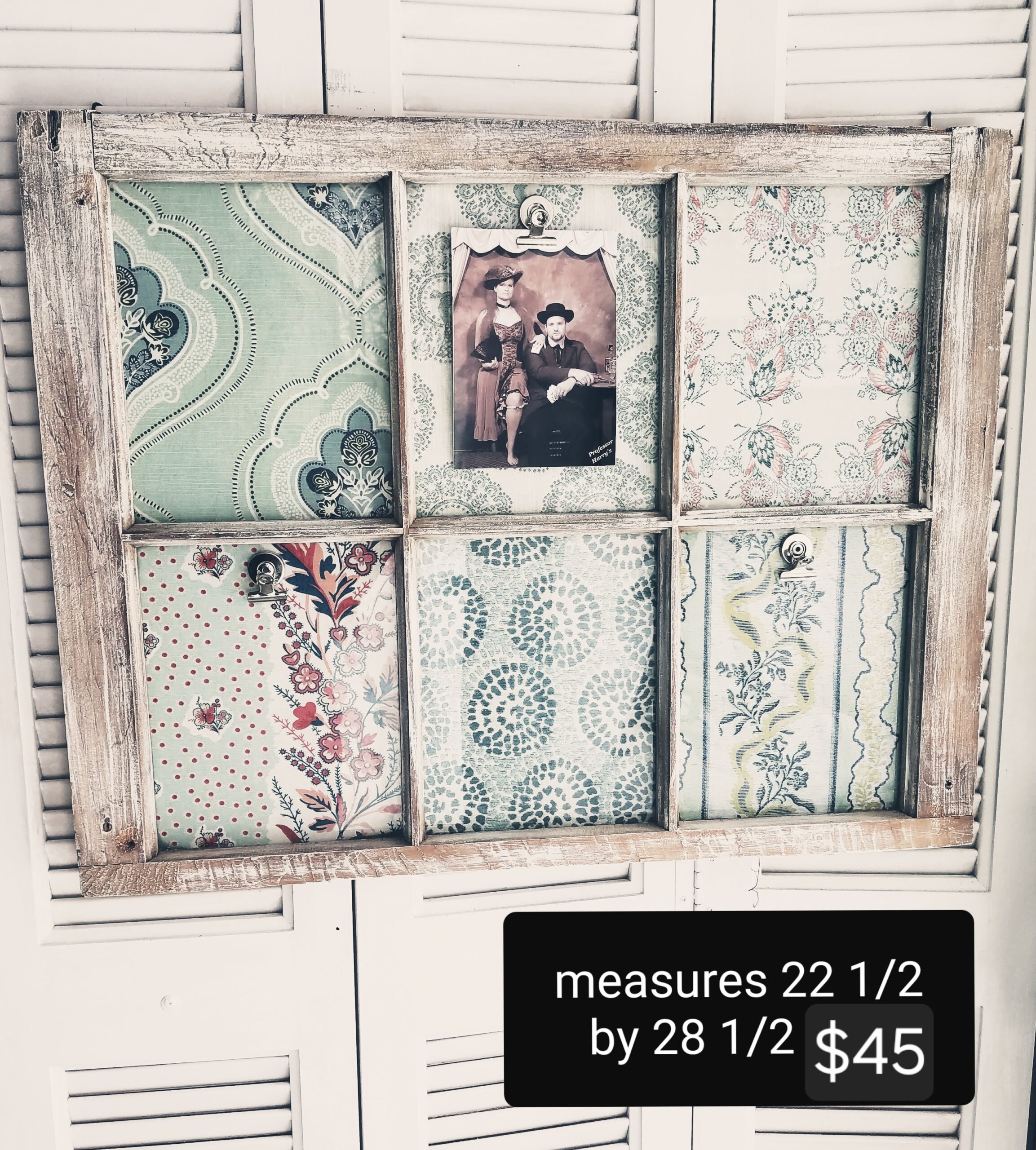 Antique Window 4x6 or 5x7 Picture Frame – Shabby Chic Charm!