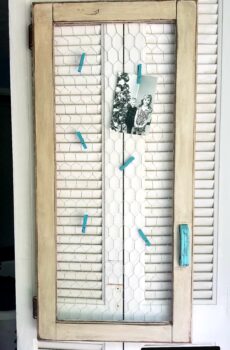 Rustic Picture Frame/Message Holder