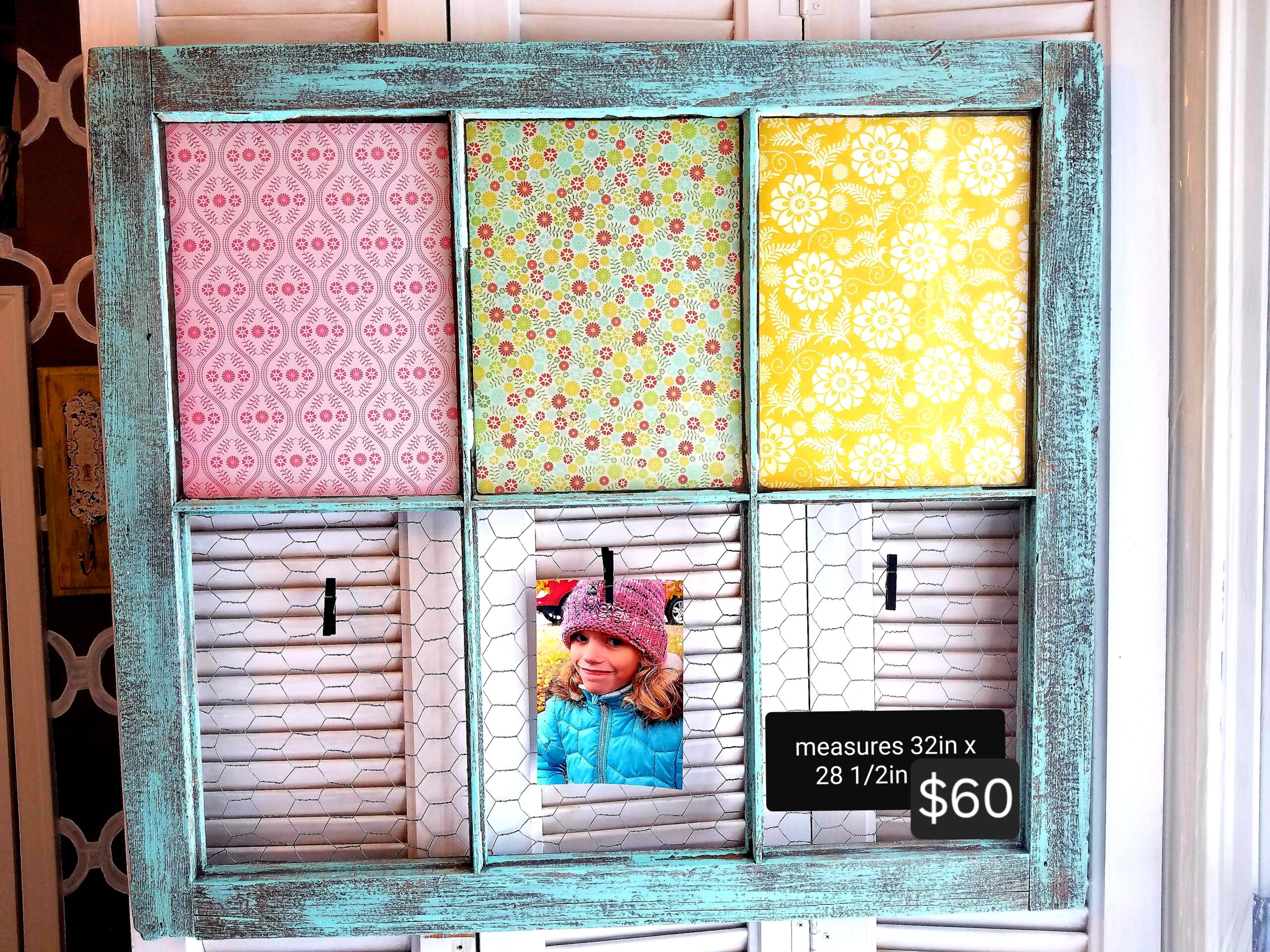 Antique Window 5x7 or 4x6 Picture Frame – Shabby Chic Charm!