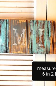 "Family" Solid Wood Wall Hanging Sign