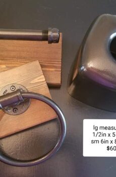 Tissue box, T.p holder & Towel rack set | Crafted in the USA