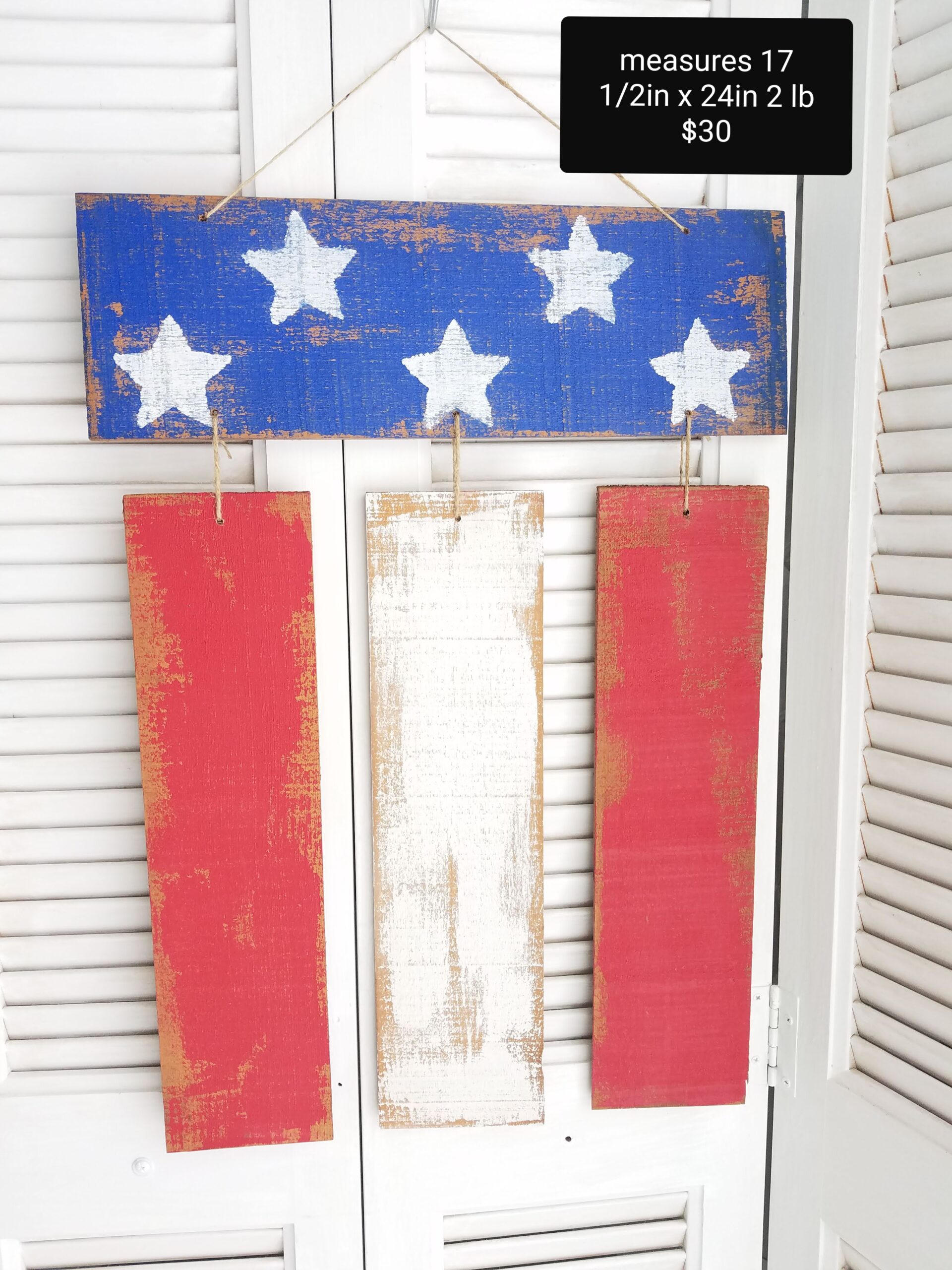 Cedar Wood American Flag – Handcrafted with Pride! - Image 3