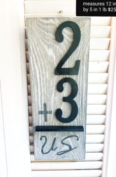 Equation Family Plaque – Solid Wood Wall Hanging