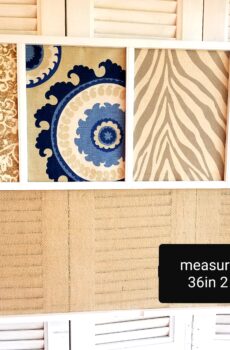 Shabby Chic Fabric Frame – Vintage Charm!