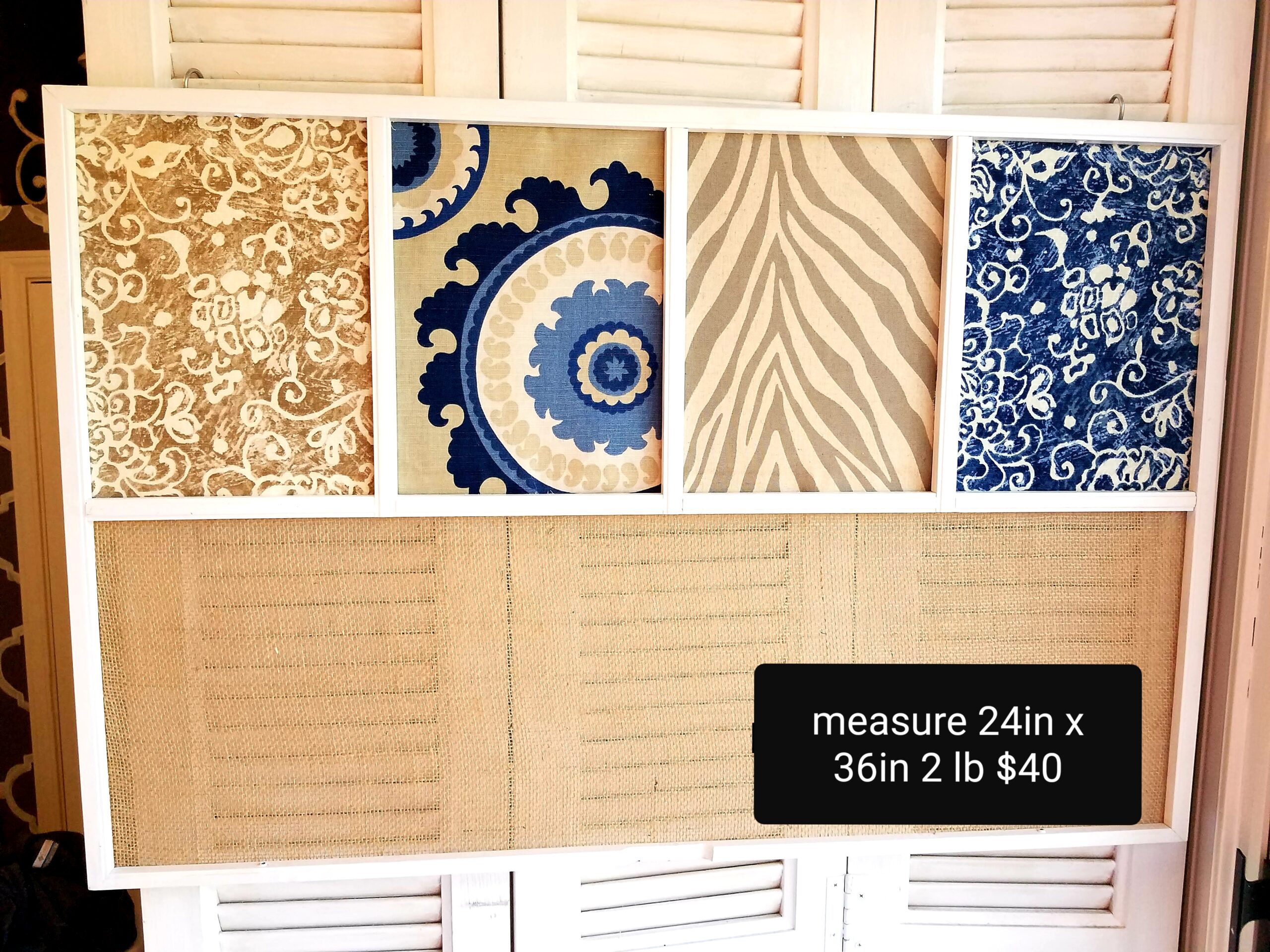 Shabby Chic Fabric Frame – Vintage Charm!