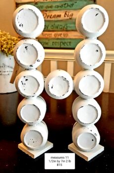 Large Glass Letter "H" – Made from Baby Food Jars