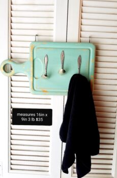Unique Towel Holder – Crafted from a Solid Wood Cutting Board & Spoons | Crafted in the USA!