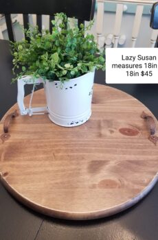 Solid Wood Tray & Lazy Susan – Functional and Stylish!