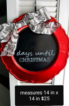 Red Christmas Countdown Calendar