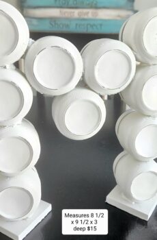 Large Glass Letter "M" – Made from Baby Food Jars