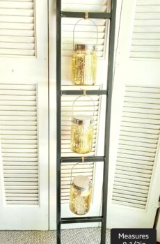 Metal Ladder with Lighted Jars – Perfect for Your Porch! (2 Options)