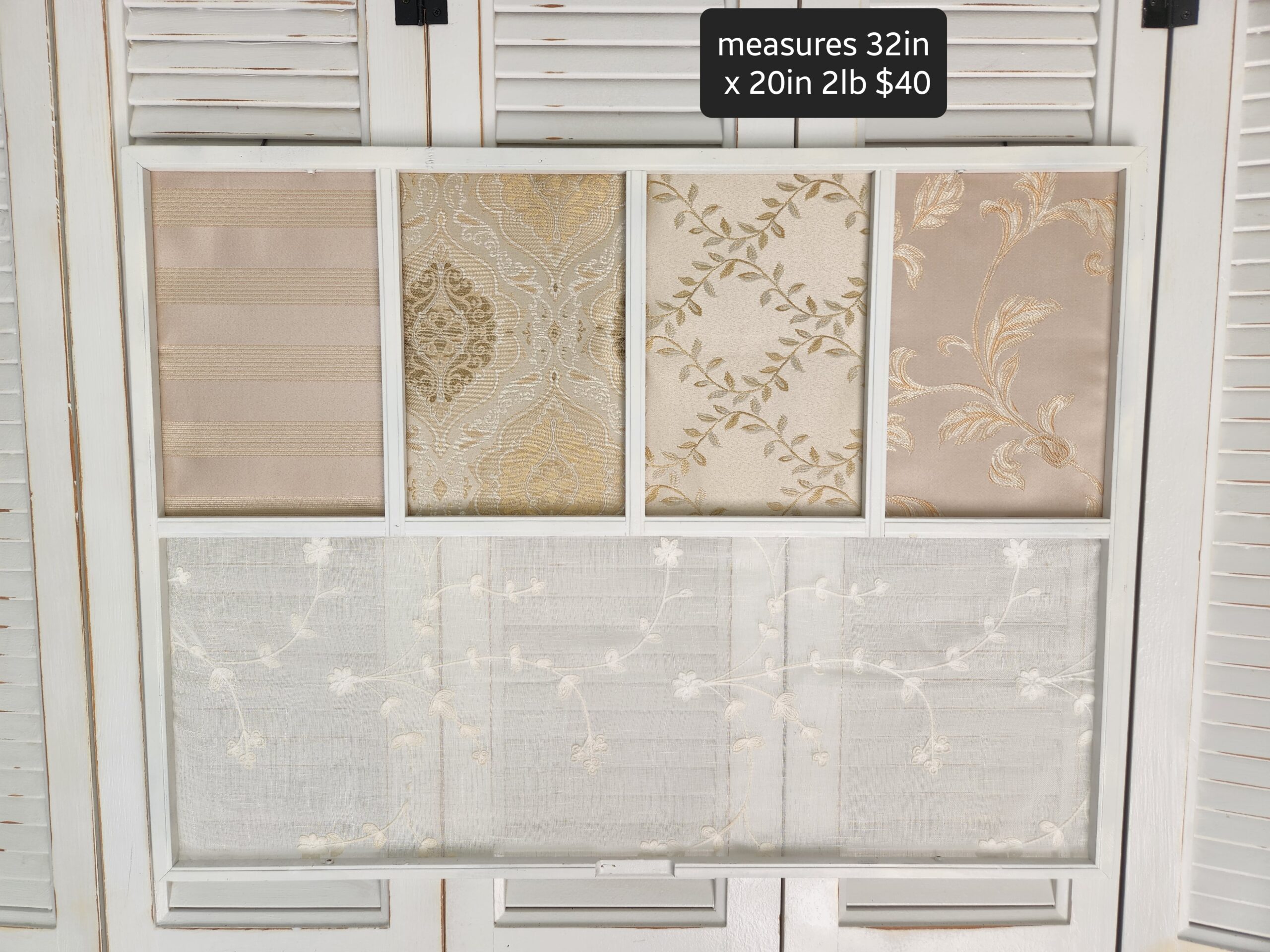 Shabby Chic Fabric Frame – Vintage Charm!