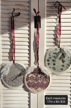 Set of 3 Beautiful Hanging Large Ornaments