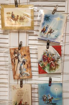 Early 1900s Vintage Christmas Greeting Card Set