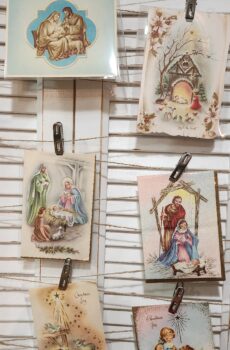 Early 1900s Vintage Christmas Greeting Card Set