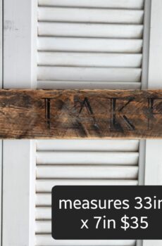 "Lake" Solid Wood Arrow (2 Options)