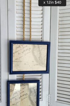 Set of 2 8x10 Frames with Rope & Pully – Nautical Vibes!