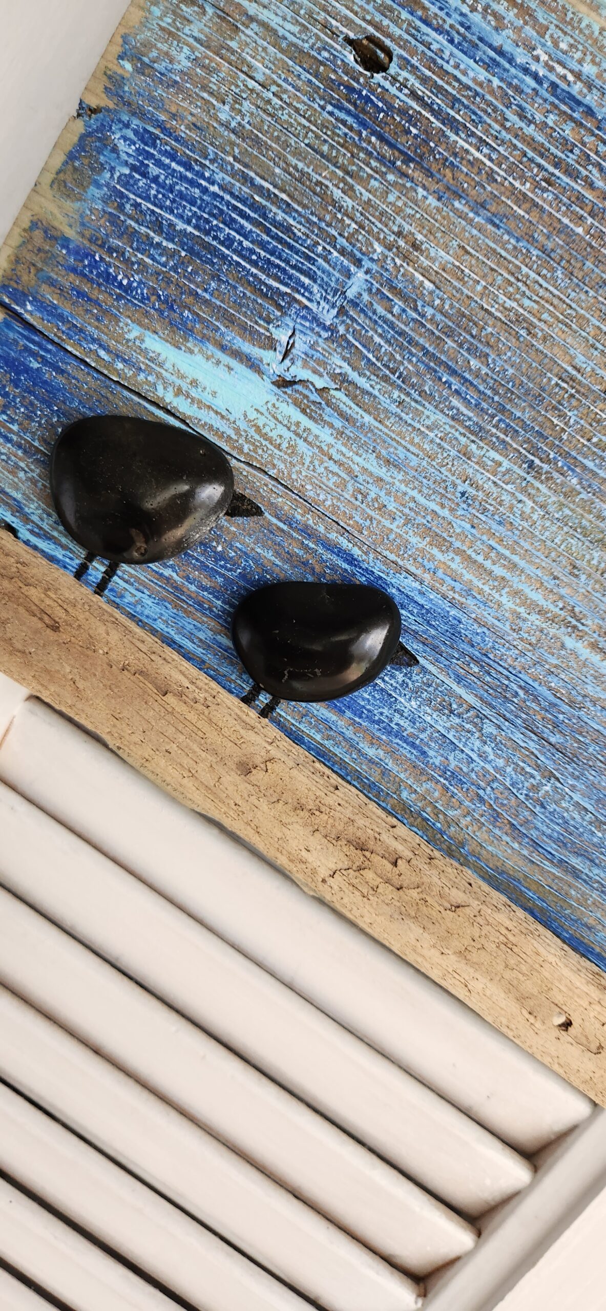 Driftwood & Rock Bird Painting – A Coastal Masterpiece - Image 2