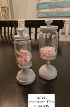 Storage jar set/Candy jars | Crafted in the USA!