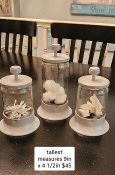 Storage jar set/Candy jars | Crafted in the USA!