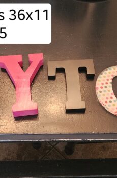 Custom Wall Hanging Letters – "PAYTON"