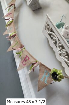 "Easter" Burlap Banner – Rustic & Charming!