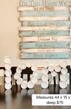 Large Tin Letters – "HOME"