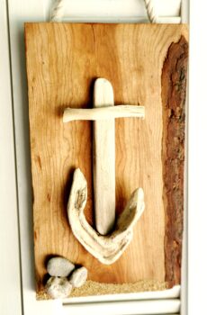 Driftwood Anchor – Coastal Nautical Decor