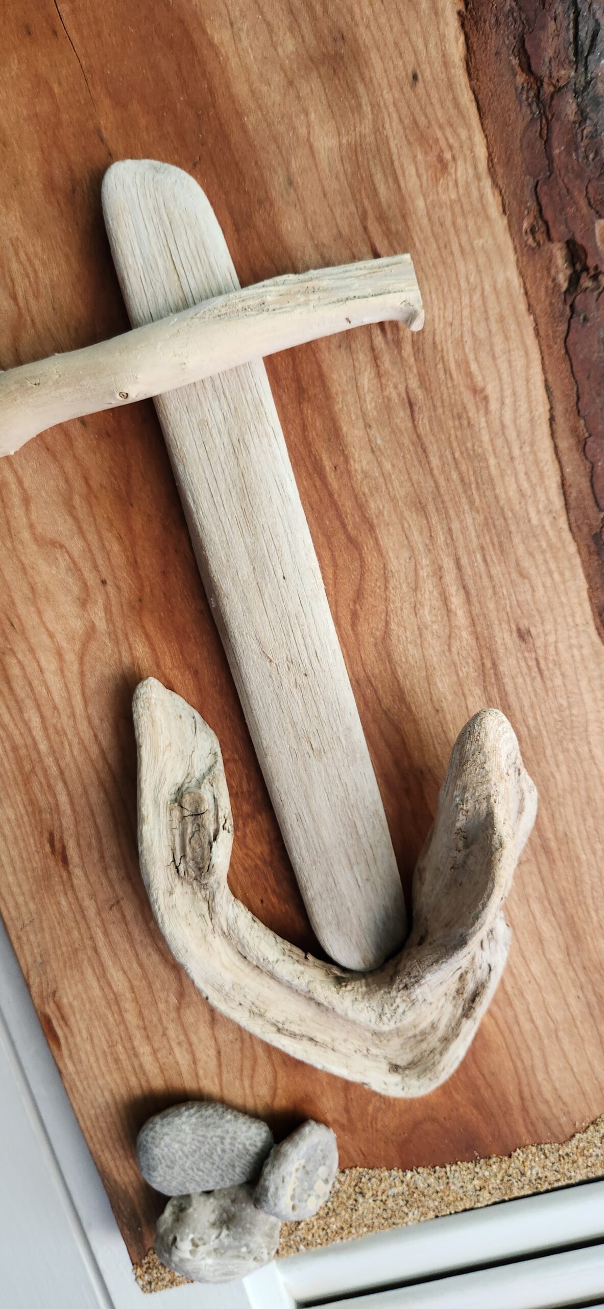 Driftwood Anchor – Coastal Nautical Decor - Image 2