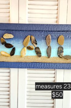 "SAIL" Wall Hanging – Coastal Vibes in Cut Rocks!