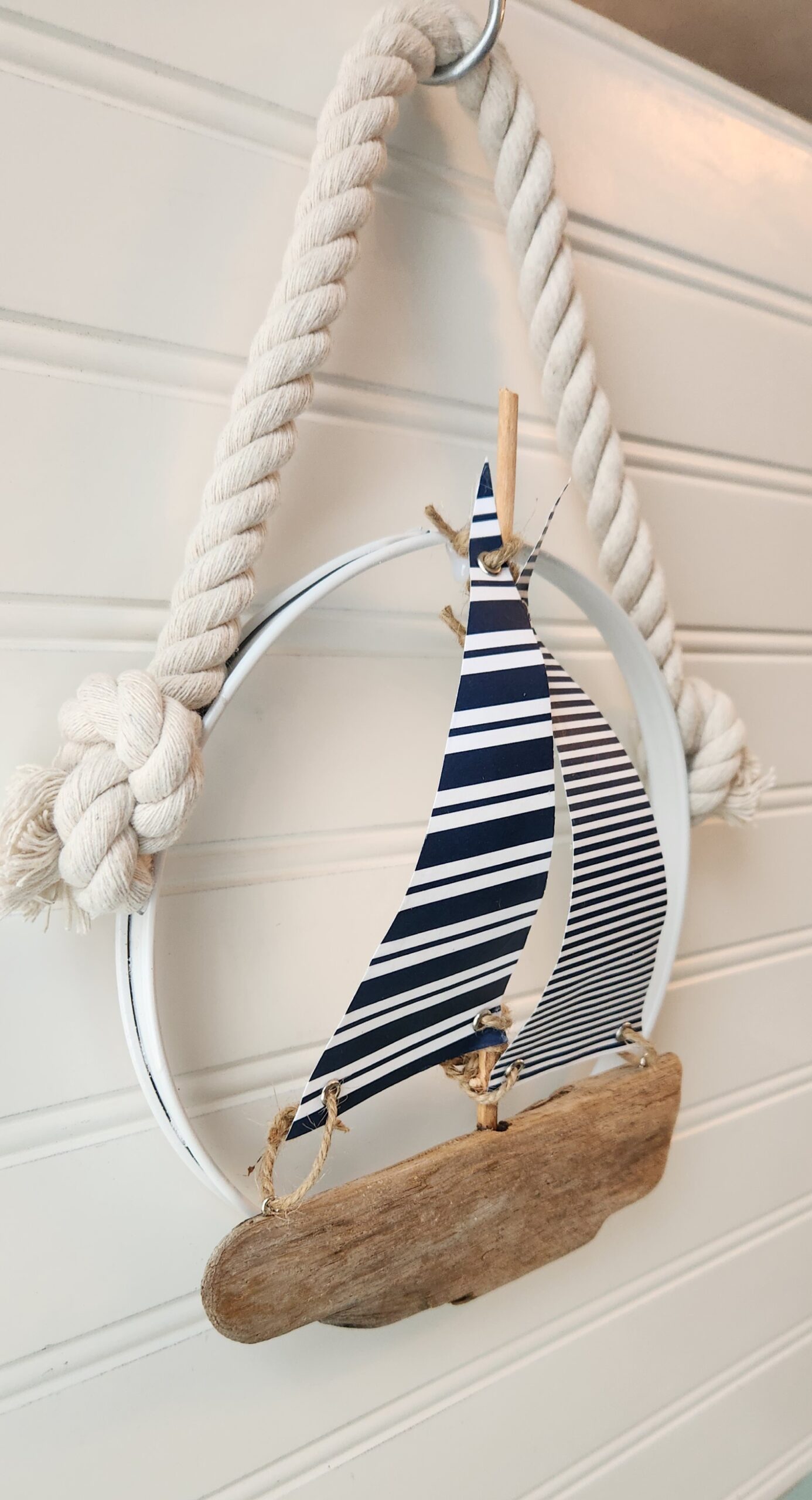 Unique Wall Hanging Driftwood Sailboat - Image 2