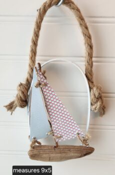 Unique Wall Hanging Driftwood Sailboat