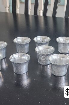 Mercury Glass-Inspired Votive Candle Set