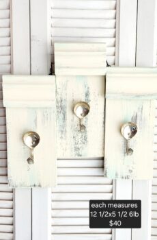 Handcrafted Spoon Hooks on Solid Wood – Perfect for Mugs/Hand Towels | Crafted in the USA!