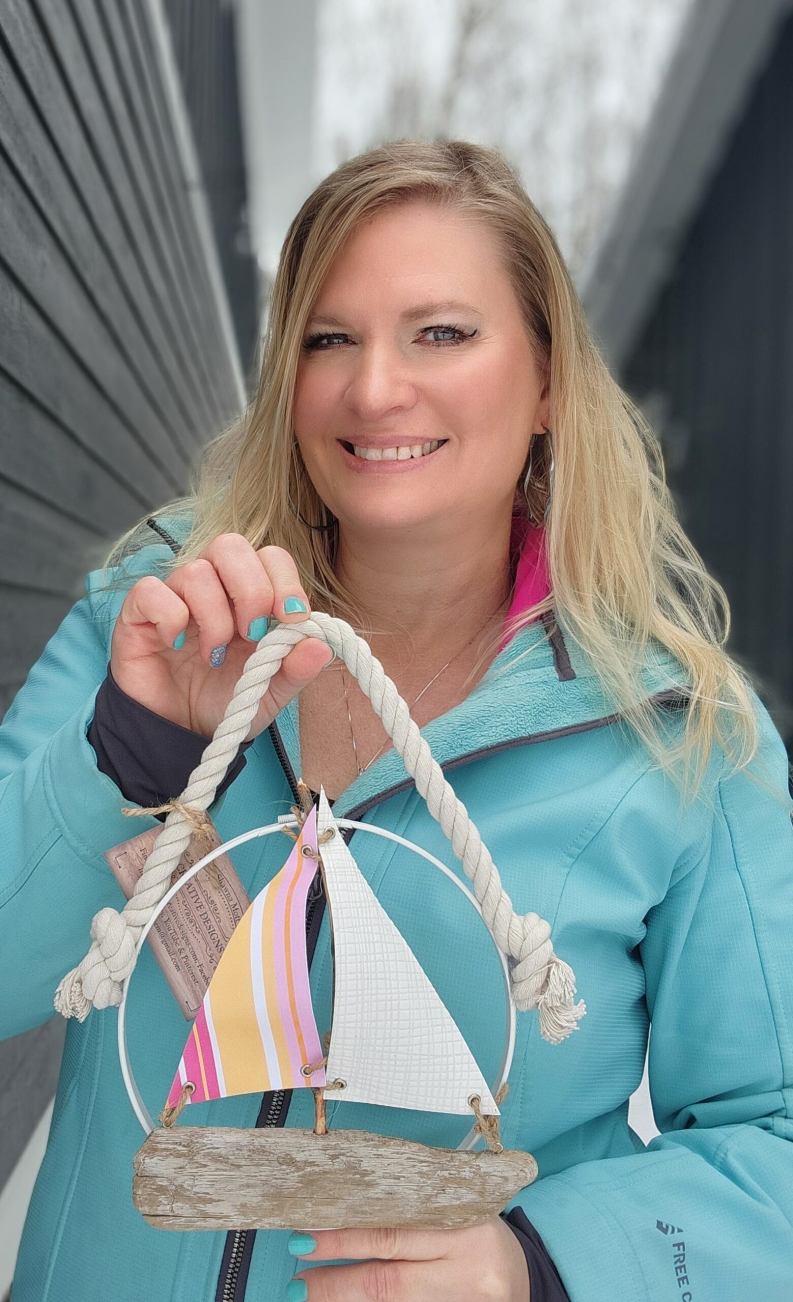 Unique Wall Hanging Driftwood Sailboat - Image 3