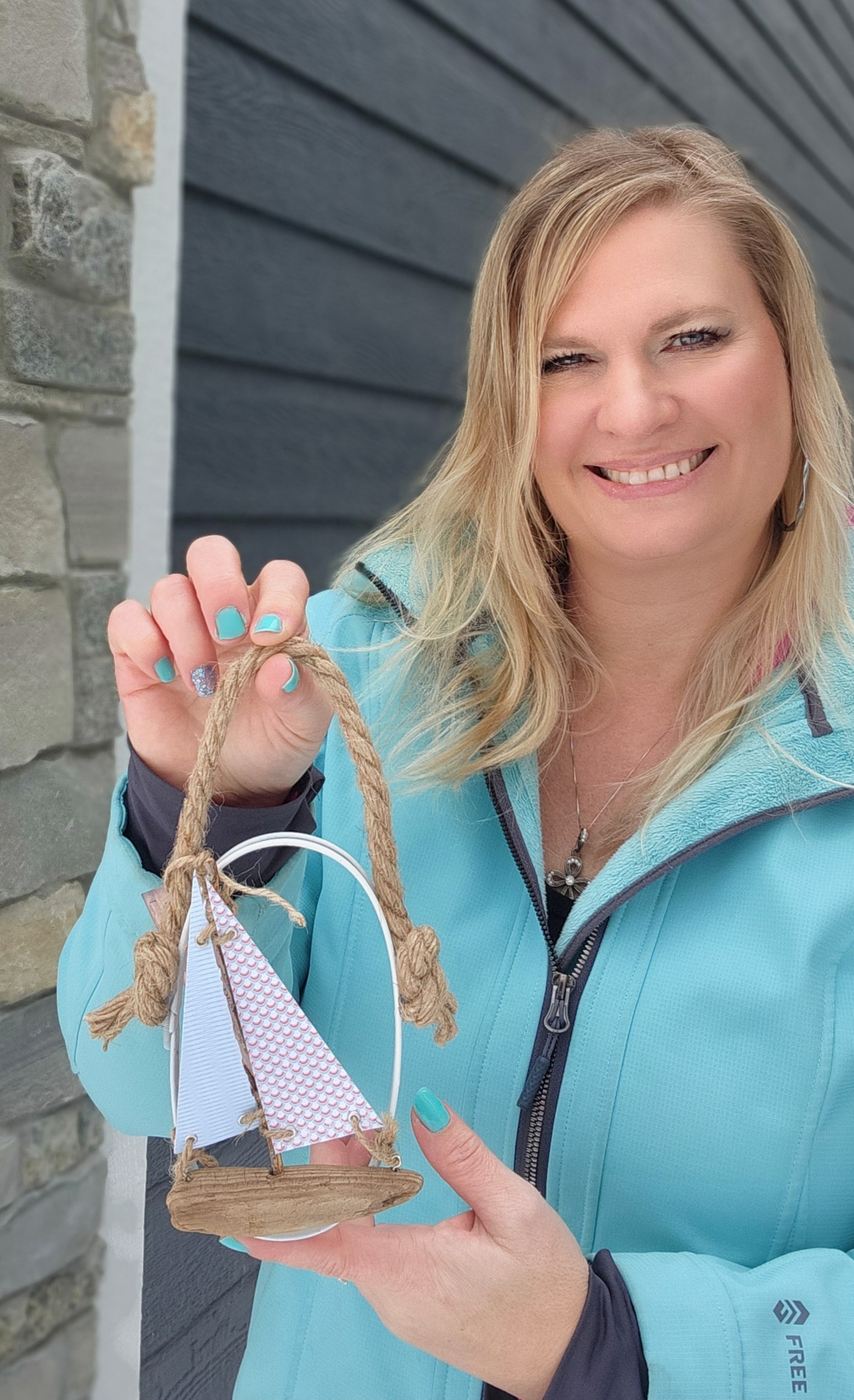 Unique Wall Hanging Driftwood Sailboat - Image 4