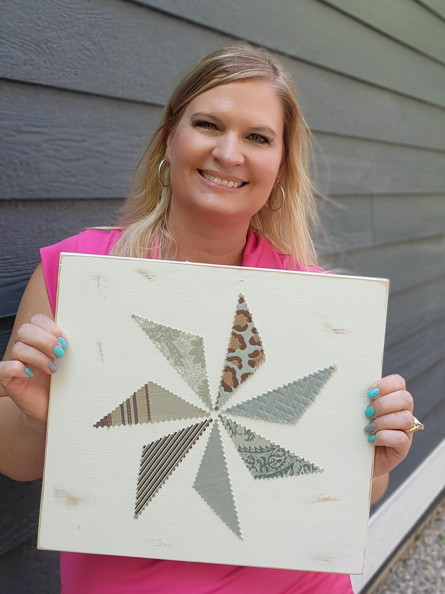 Custom Fabric Banner + Matching Flower Wall Art! - Image 2