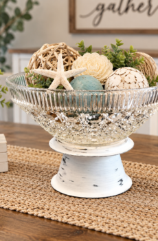 Elegant Glass Bowl on Pedestal – Perfect for Food or Candles | Crafted in the USA!