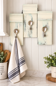 Handcrafted Spoon Hooks on Solid Wood – Perfect for Mugs/Hand Towels | Crafted in the USA!