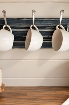 Unique Mug/Towel Holder - Crafted from Repurposed Forks & Solid Wood | Crafted in the USA!