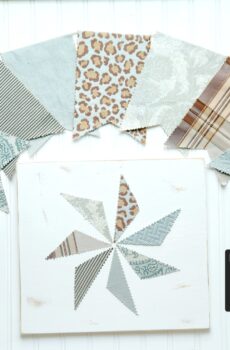 Custom Fabric Banner + Matching Flower Wall Art!
