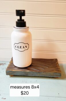 Handmade Tile Pedestal Soap Holder | Farmhouse Bathroom & Kitchen Decor - Handcrafted in the USA