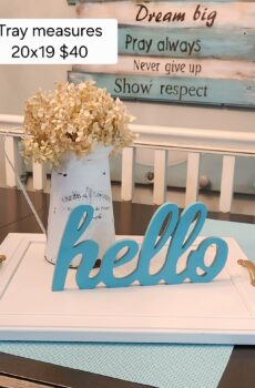 Contemporary Solid Wood Serving Tray