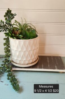 Handcrafted Pedestal – Wallpaper on Tile with Wood Feet