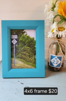 4x6 Solid Wood Picture Frame with Iconic M-22 Photo