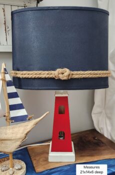 Hand painted Lighthouse Table Lamp