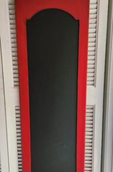 Solid Wood Wall Hanging Chalkboard with Chalk & Eraser Holder