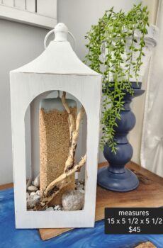 Decorative Beach-Inspired Lantern – For Display Only